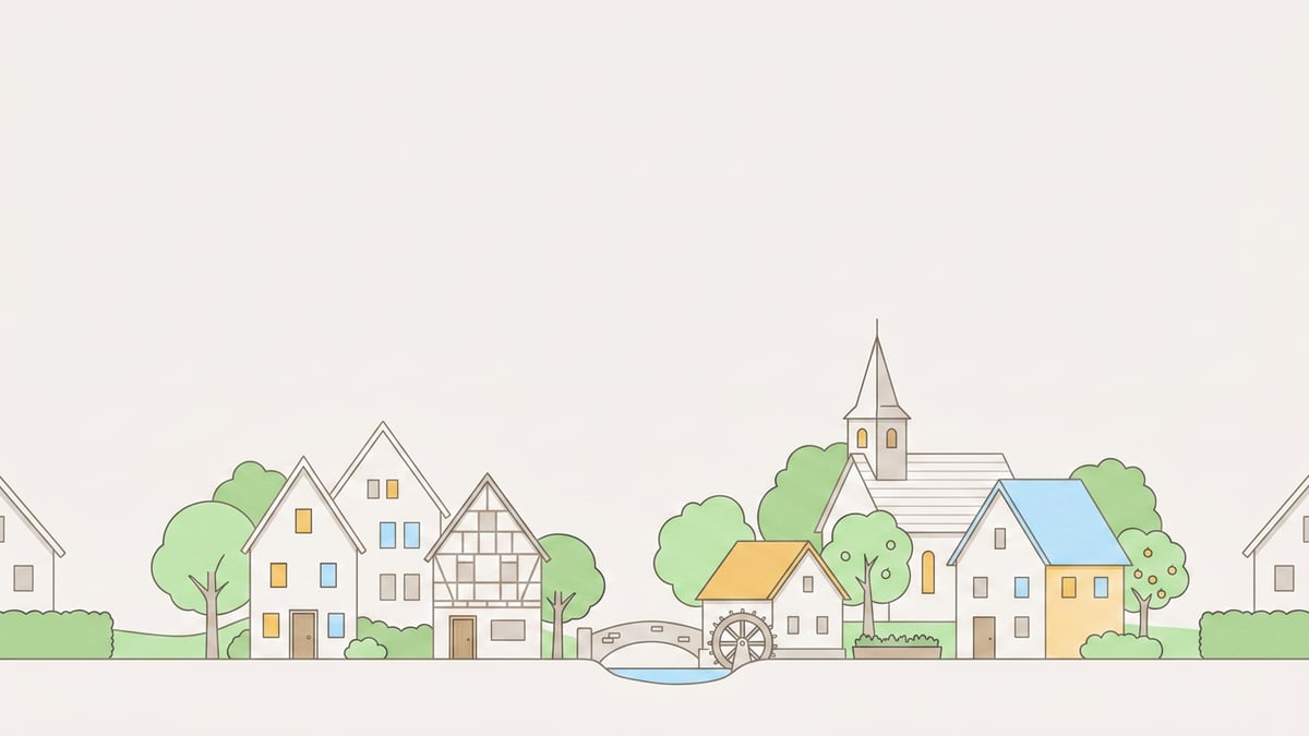 Illustrierte Stadtansicht von Stadtlohn