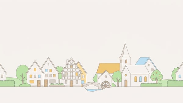 Illustrierte Stadtansicht von Selm