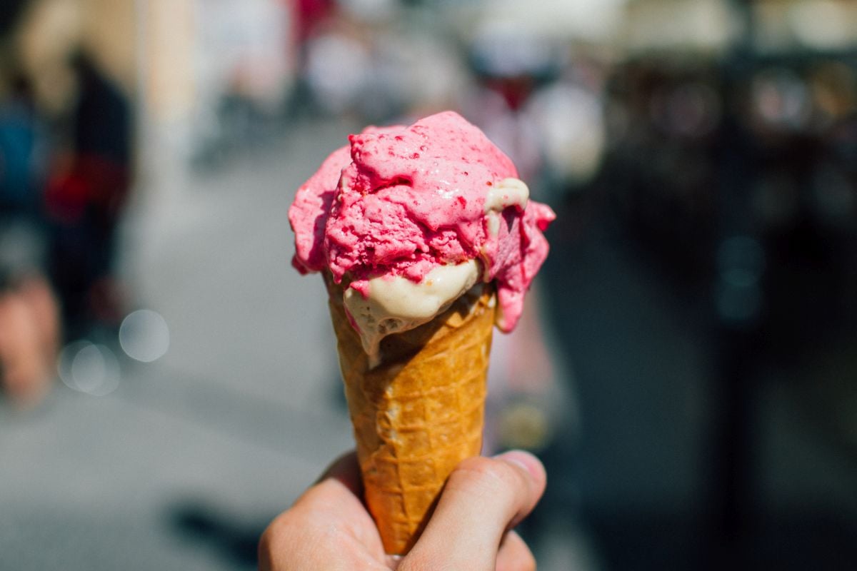 Eis im Hörnchen