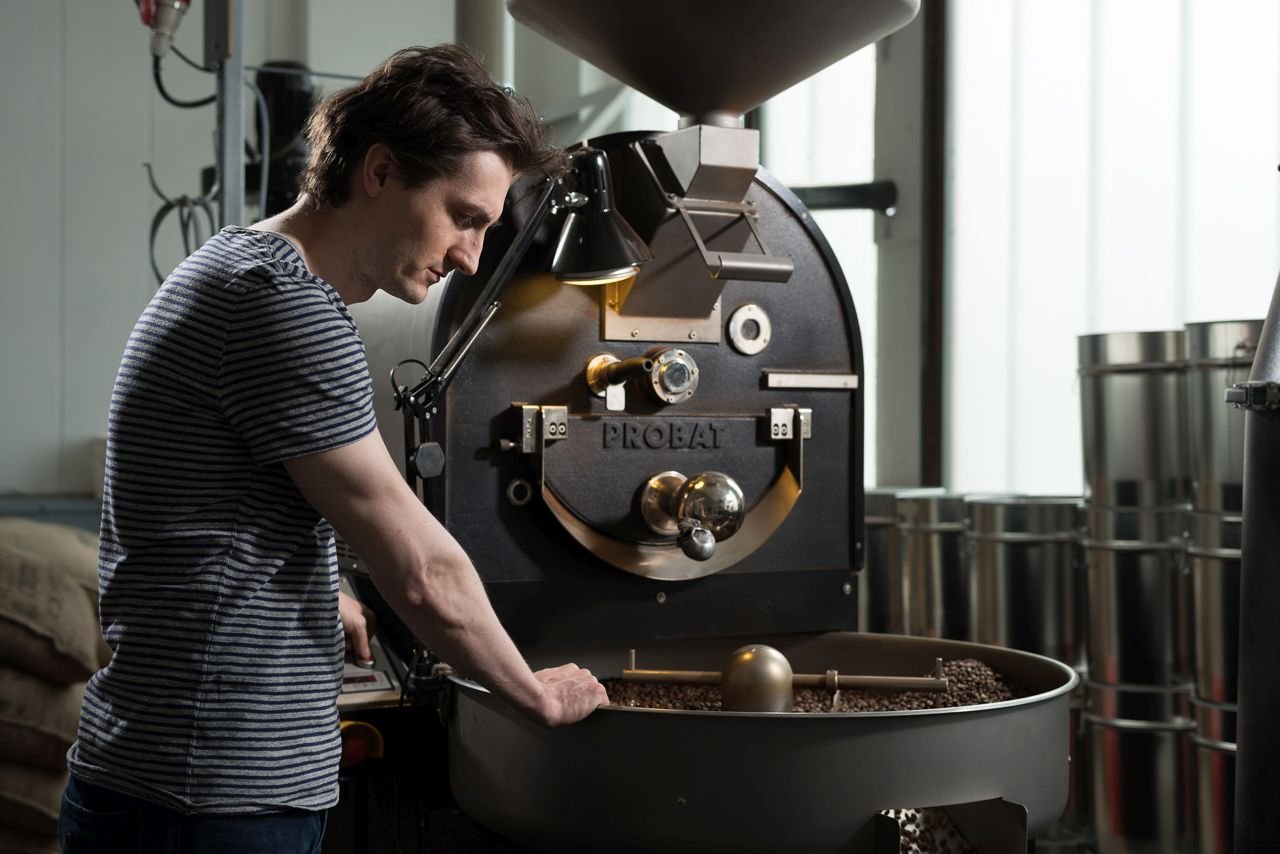 Kaffeeröstung im Kaffee Röstart