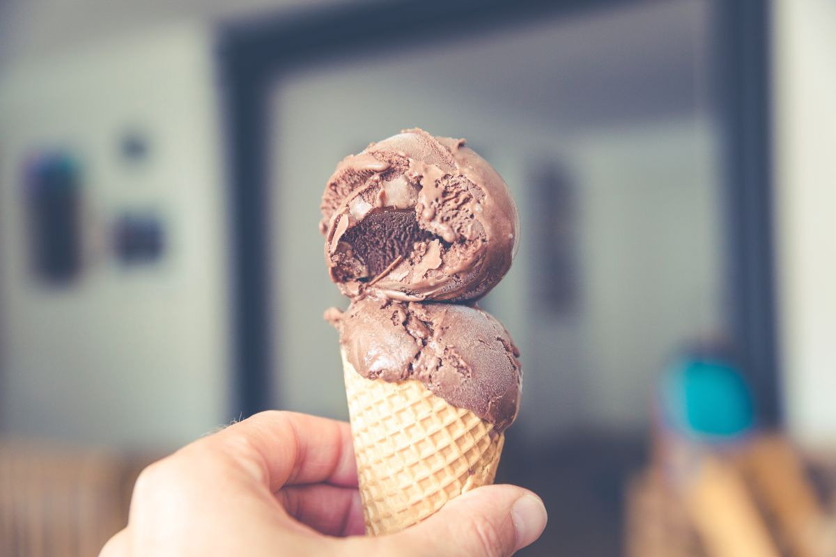 Eis im Hörnchen