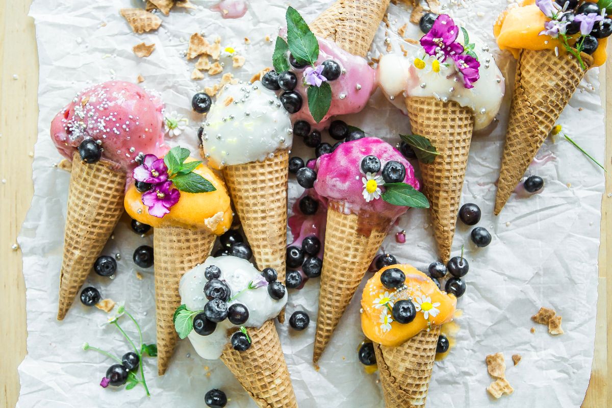 Viel Eis im Hörnchen