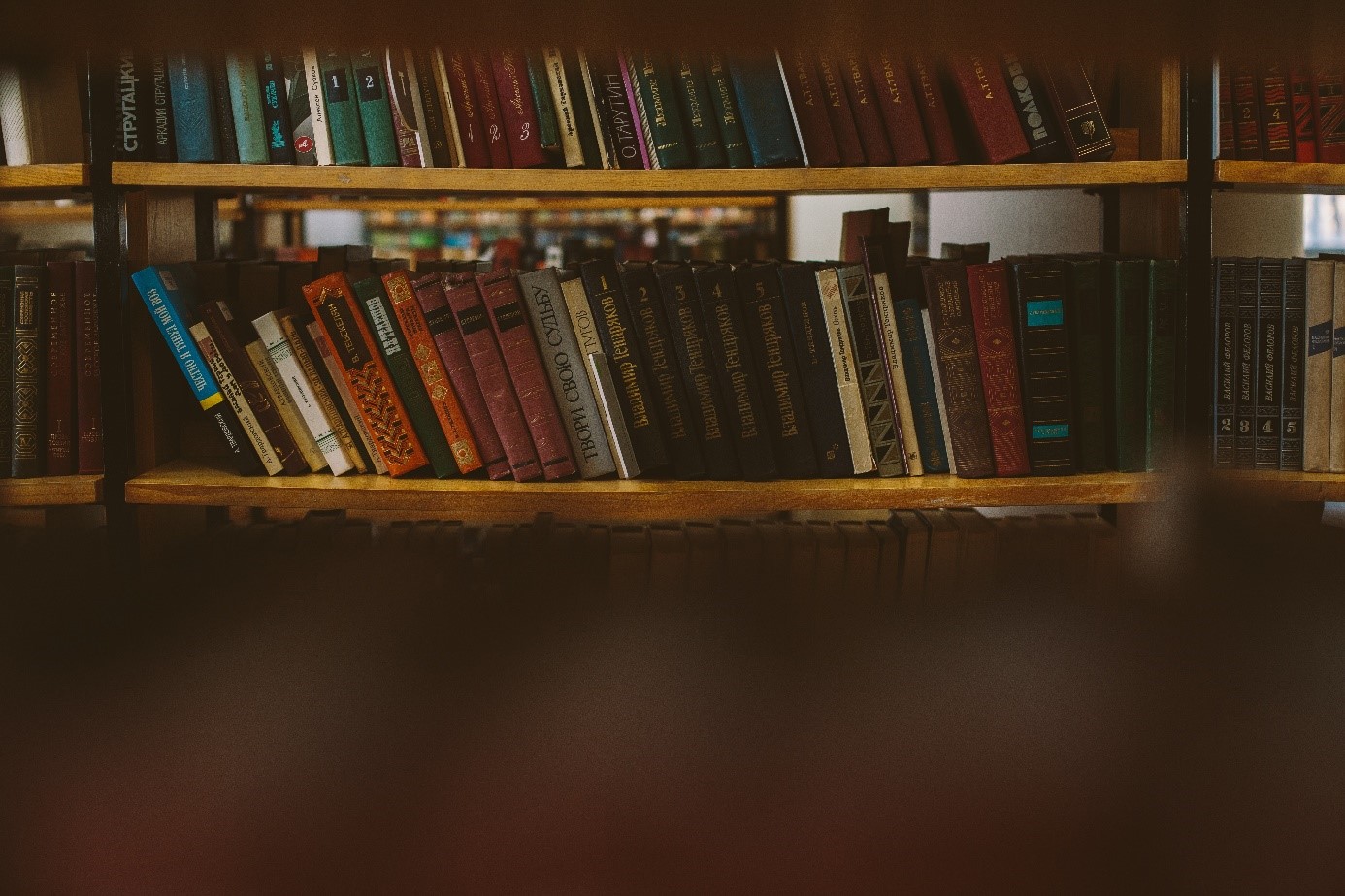 Regal voller Bücher