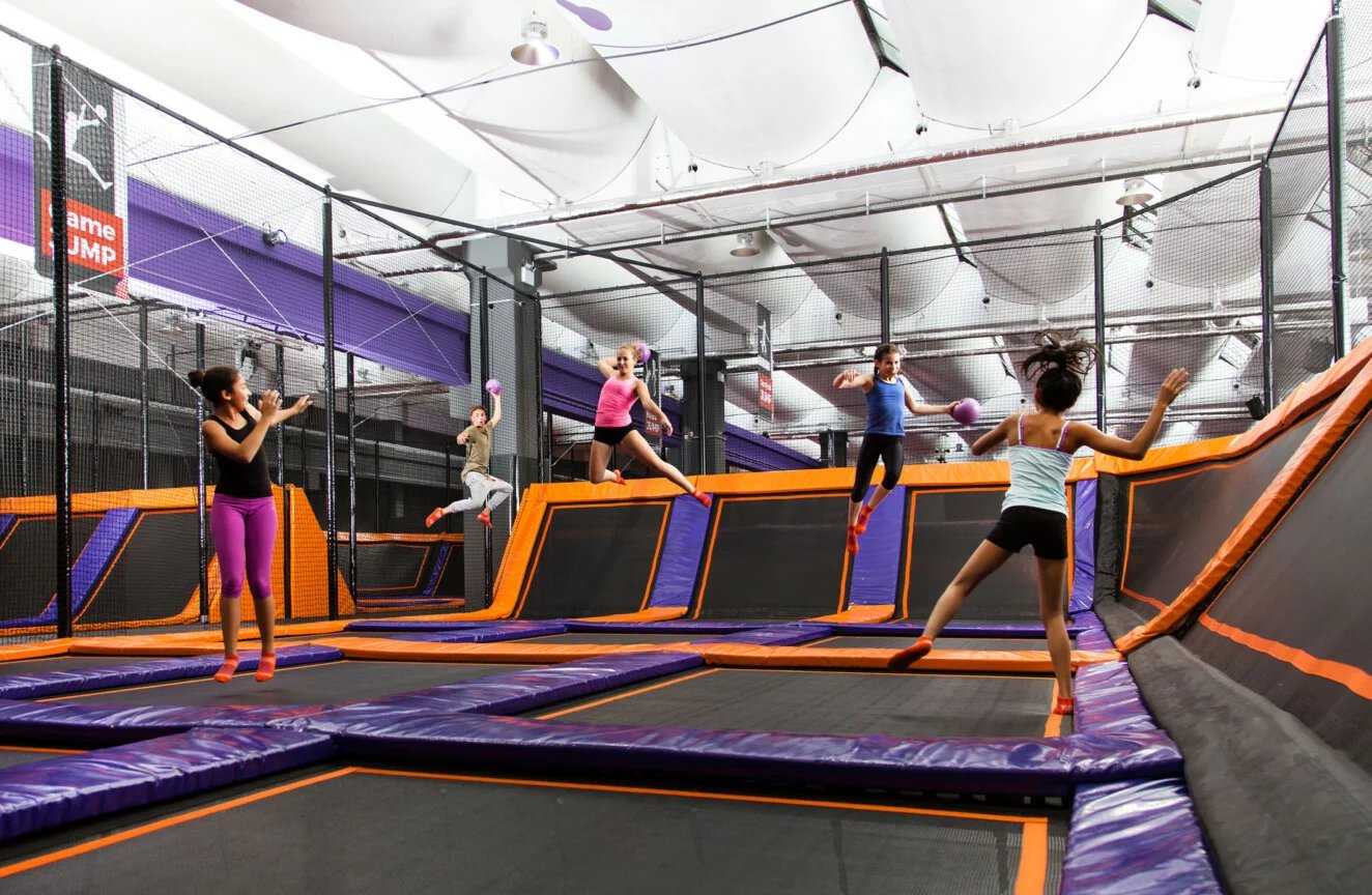 Trampolinpark in Essen.