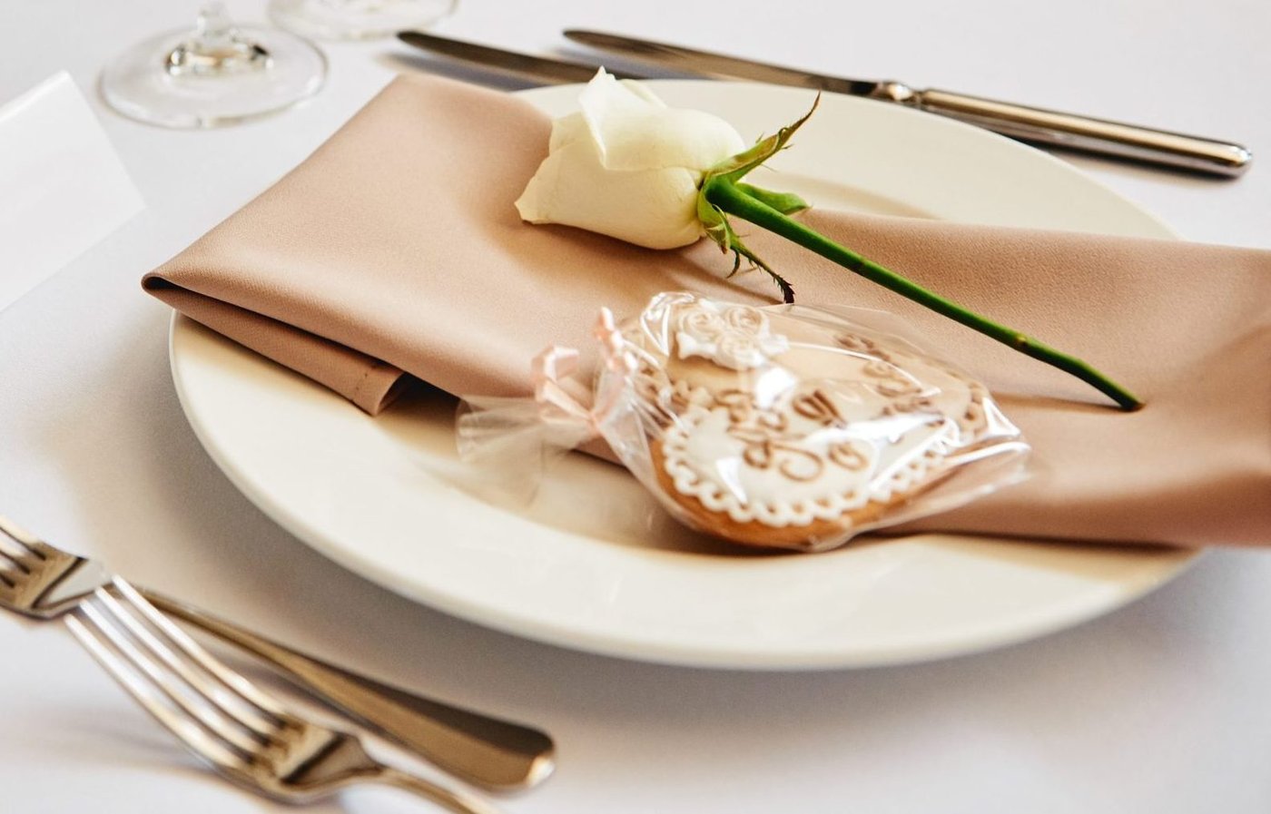 Gastgeschenke für den Tisch auf der Hochzeit