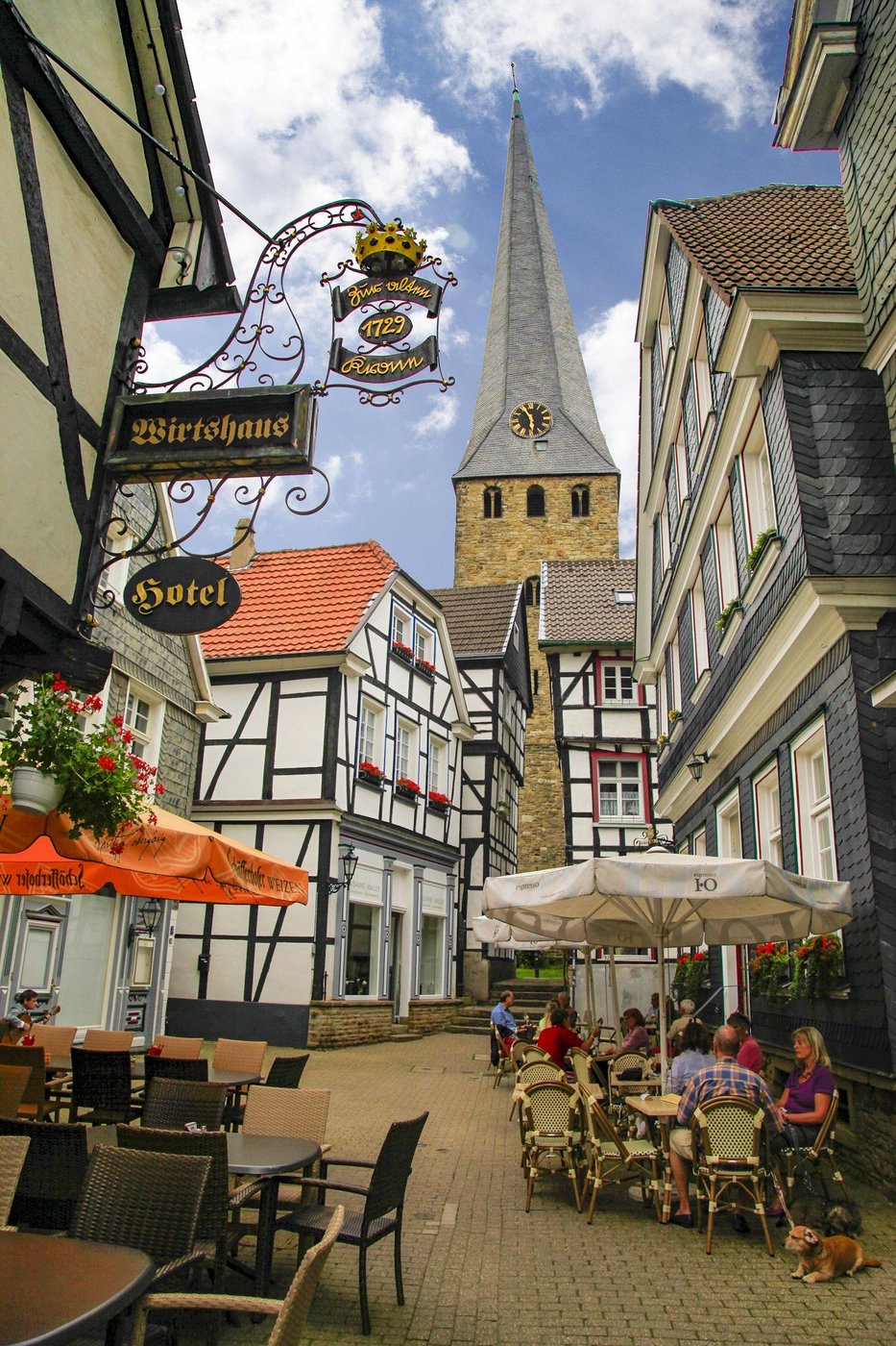 blick auf die hattinger altstadt