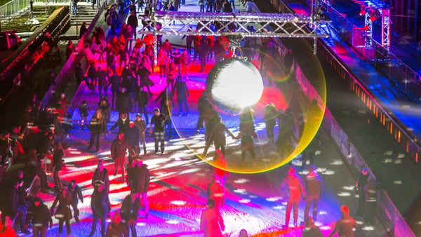 Temporäre Eisbahn auf Zeche Zollverein