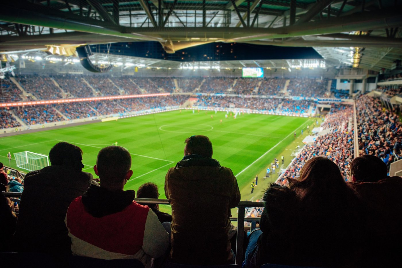 Fußball-Fans im Stadion