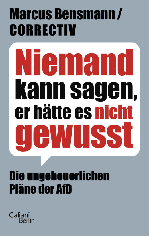 Buchcover: Niemand kann sagen, er hätte es nicht gewusst. Die ungeheuerlichen Pläne der AfD