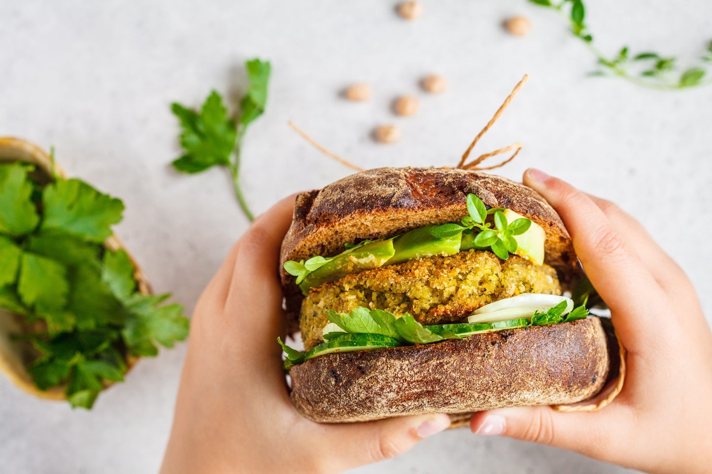 Veganer Burger