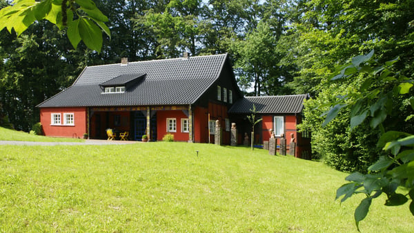 Außenansicht des Geburtshauses von Peter Auguist Böckstiegel in Werther (Westfalen). Museum Peter August Böckstiegel