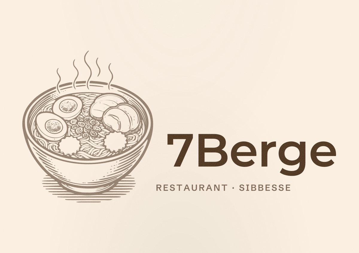 Illustriertes Poster von 7Berge, Restaurant in Sibbesse