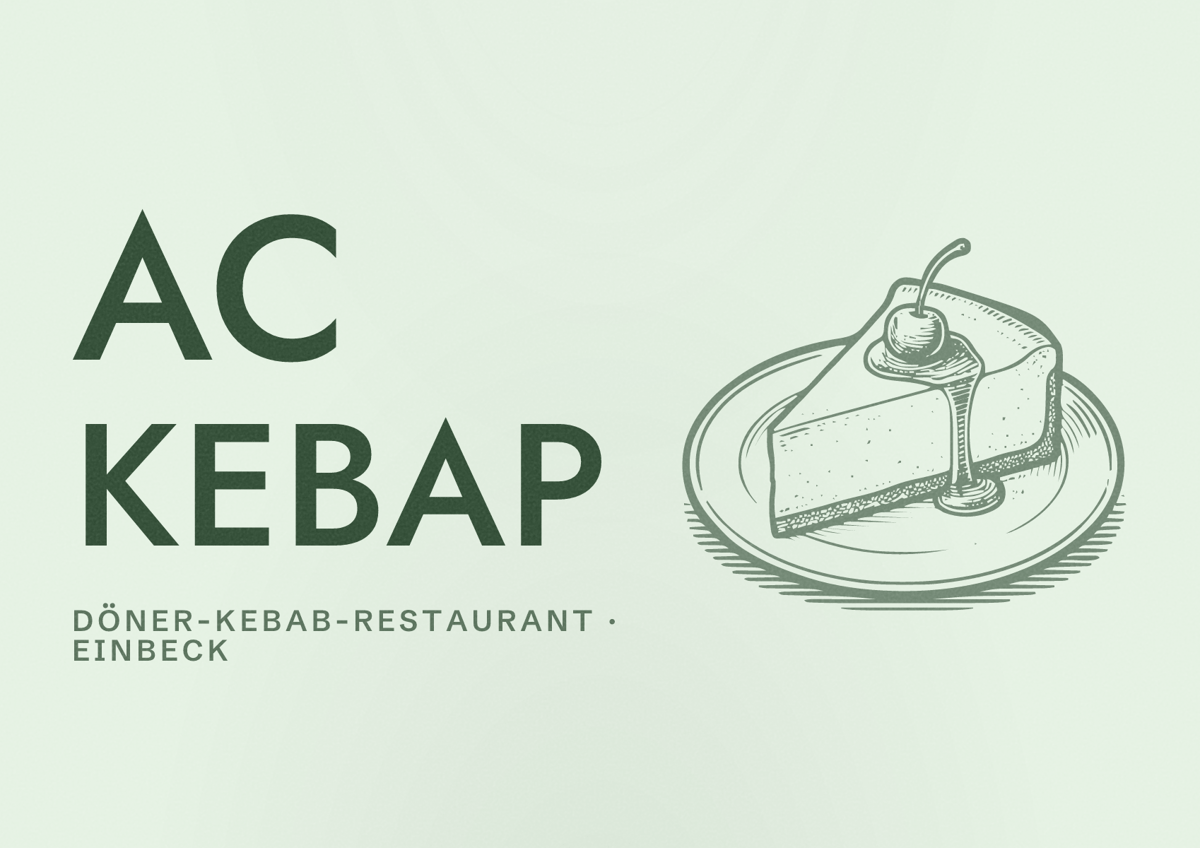 Illustriertes Poster von AC Kebap, Döner-Kebab-Restaurant in Einbeck