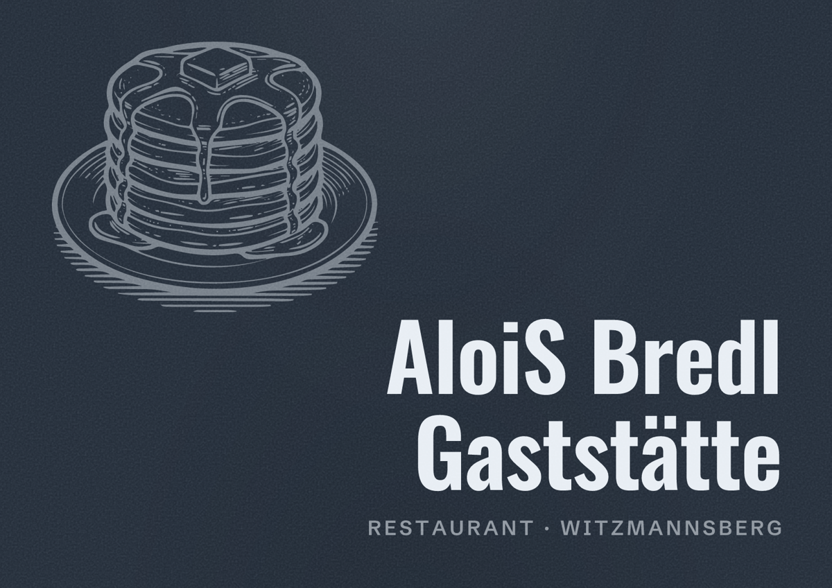 Illustriertes Poster von AloiS Bredl Gaststätte, Restaurant in Witzmannsberg