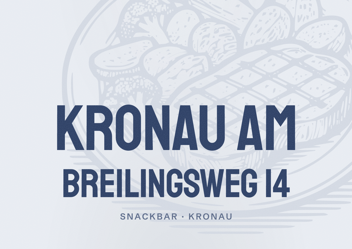 Illustriertes Poster von Kronau Am Breilingsweg 14, Snackbar in Kronau