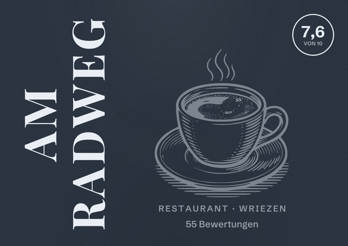 Illustriertes Poster von Am Radweg, Restaurant in Wriezen: Bewertung 7,6 von 10 aus 55 Bewertungen