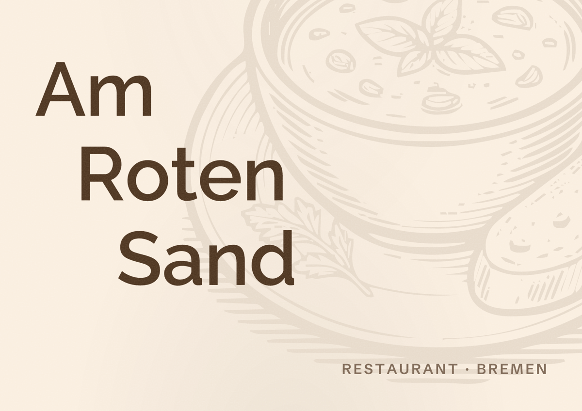 Illustriertes Poster von Am Roten Sand, Restaurant in Bremen