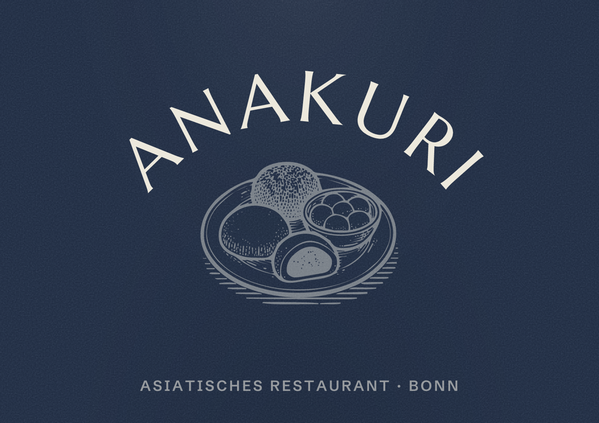 Illustriertes Poster von ANAKURI, Asiatisches Restaurant in Bonn