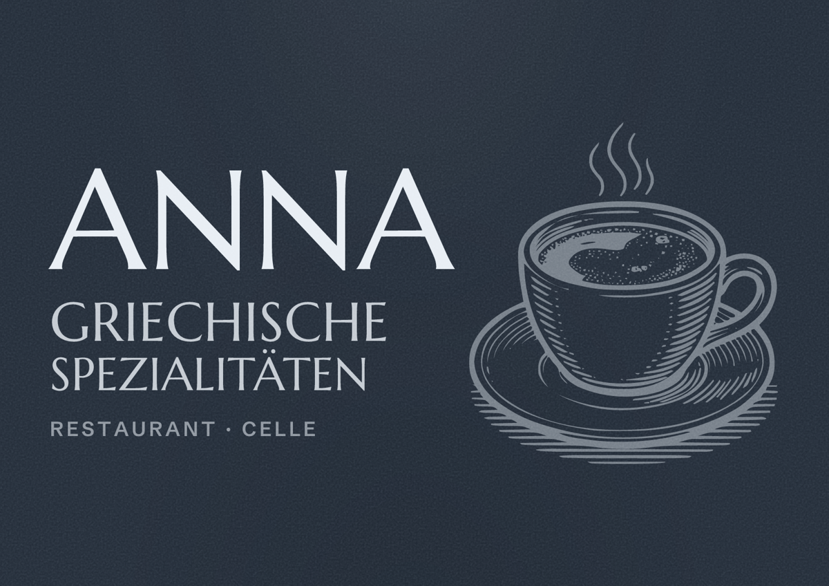 Illustriertes Poster von ANNA Griechische Spezialitäten, Restaurant in Celle