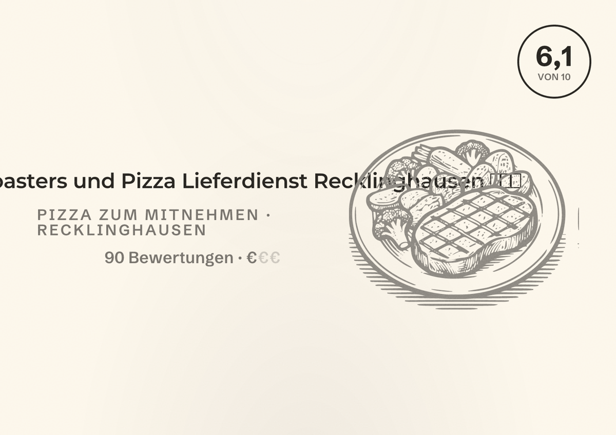Illustriertes Poster von Apollo 5 | broasters und Pizza Lieferdienst Recklinghausen 🍕❤️, Pizza zum Mitnehmen in Recklinghausen: Bewertung 6,1 von 10 aus 90 Bewertungen, Preisniveau €
