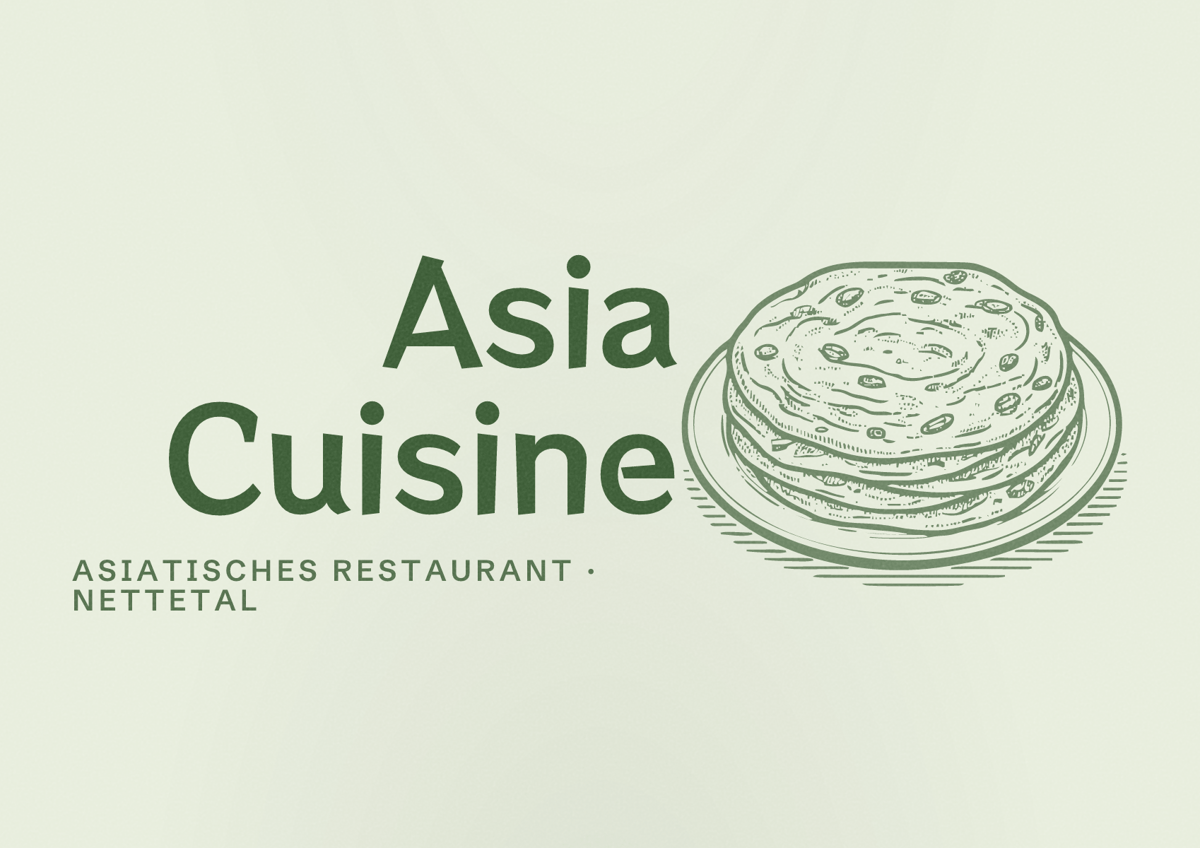 Illustriertes Poster von Asia Cuisine, Asiatisches Restaurant in Nettetal