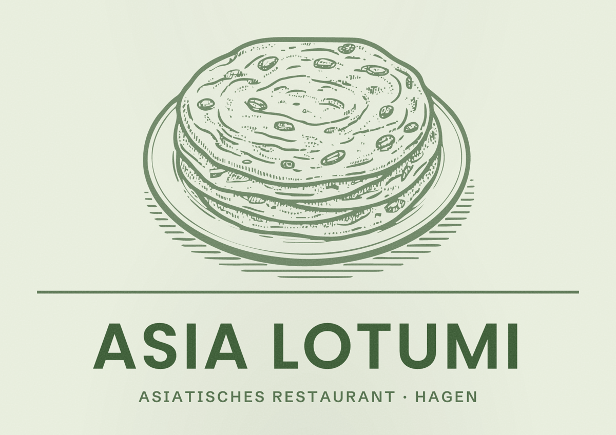 Illustriertes Poster von ASIA LOTUMI, Asiatisches Restaurant in Hagen