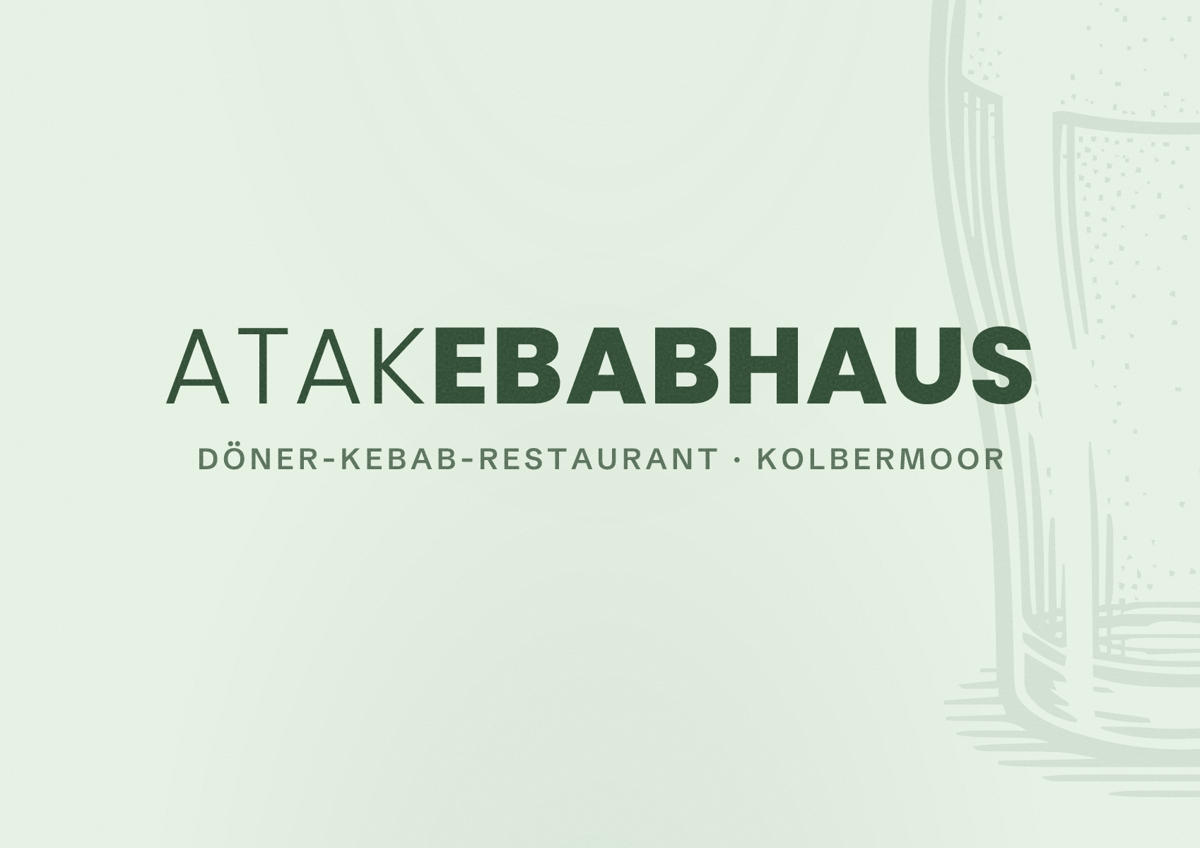 Illustriertes Poster von AtaKebabHaus, Döner-Kebab-Restaurant in Kolbermoor