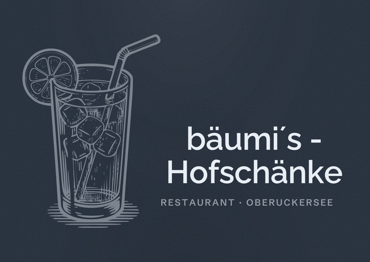 Illustriertes Poster von bäumi´s - Hofschänke, Restaurant in Oberuckersee