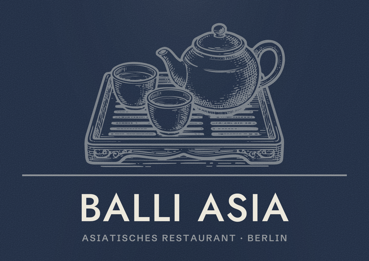 Illustriertes Poster von Balli Asia, Asiatisches Restaurant in Berlin