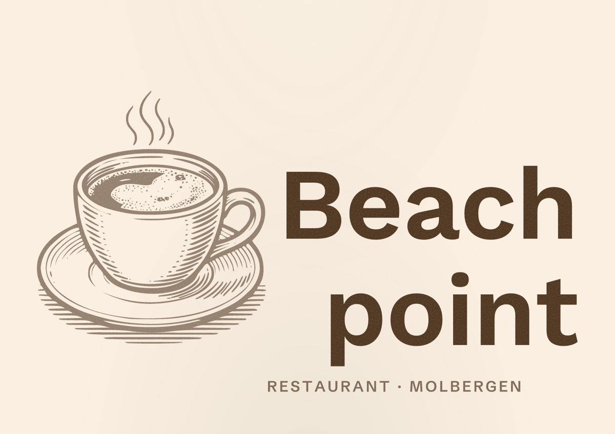 Illustriertes Poster von Beach point, Restaurant in Molbergen