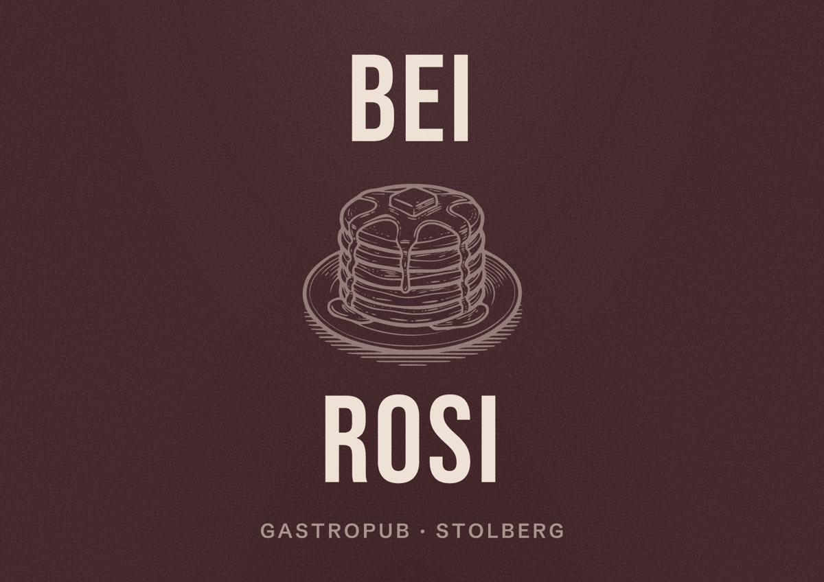 Illustriertes Poster von Bei Rosi, Gastropub in Stolberg