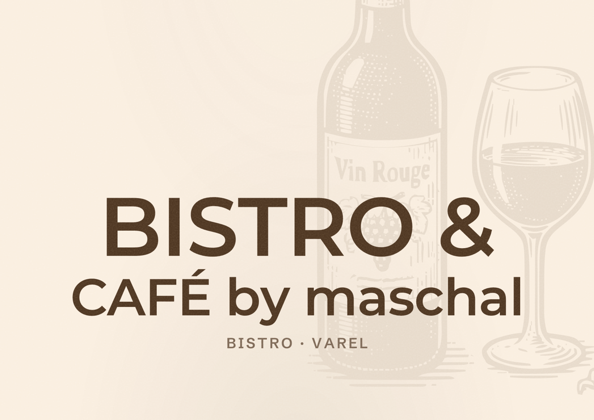 Illustriertes Poster von BISTRO & CAFÉ by maschal, Bistro in Varel