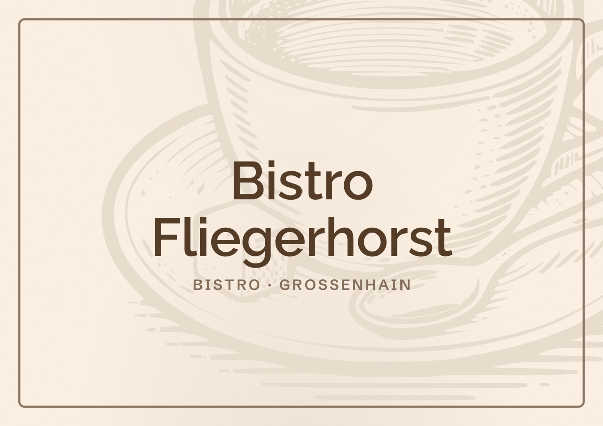 Illustriertes Poster von Bistro Fliegerhorst, Bistro in Großenhain