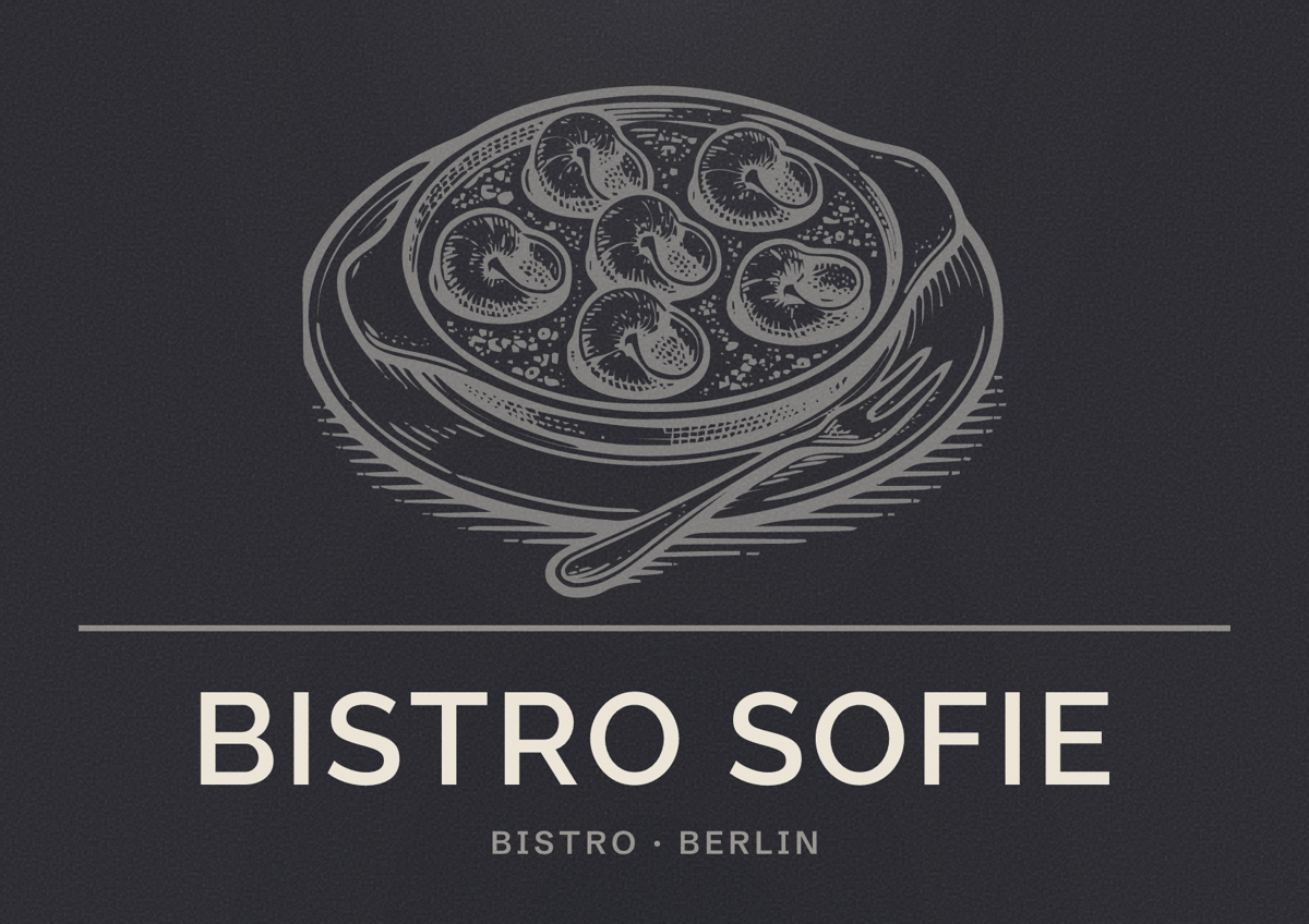 Illustriertes Poster von Bistro Sofie, Bistro in Berlin