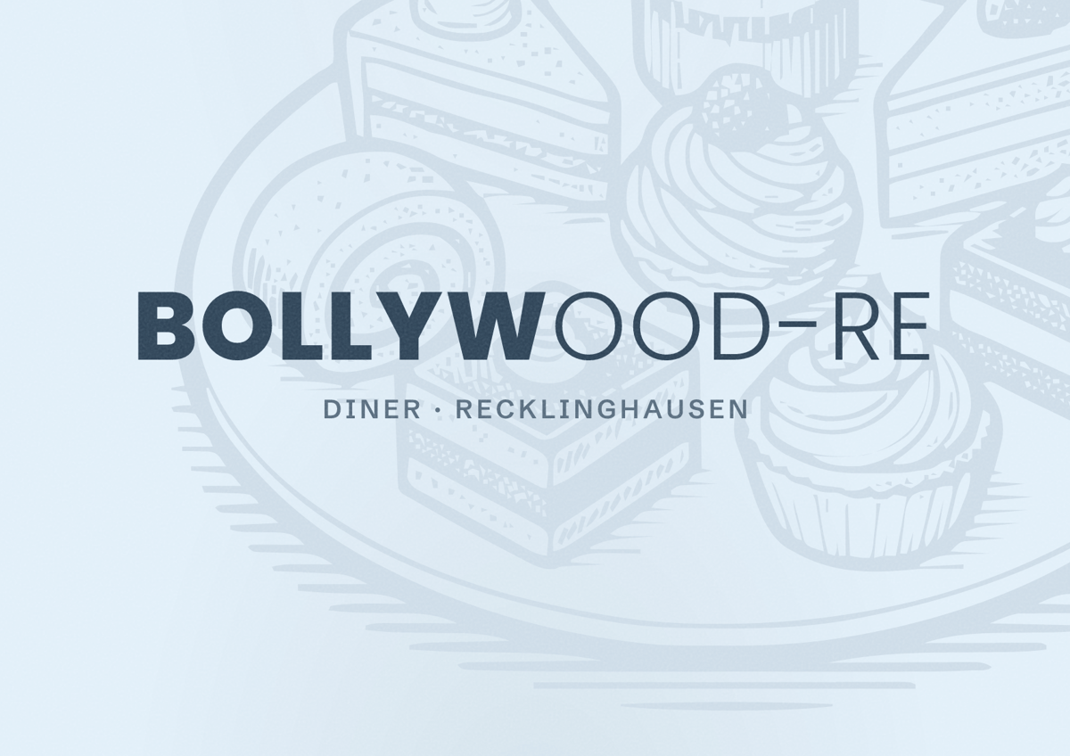 Illustriertes Poster von Bollywood-Re, Diner in Recklinghausen
