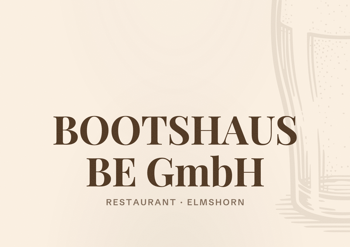 Illustriertes Poster von BOOTSHAUS BE GmbH, Restaurant in Elmshorn