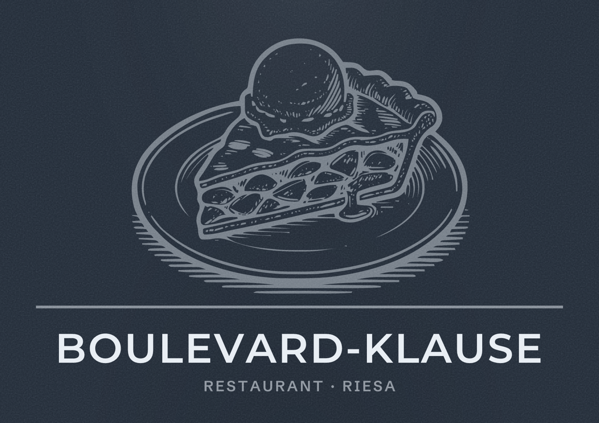 Illustriertes Poster von Boulevard-Klause, Restaurant in Riesa
