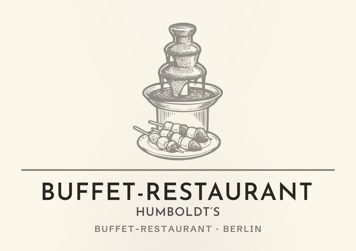 Illustriertes Poster von Buffet-Restaurant Humboldt’s, Buffet-Restaurant in Berlin