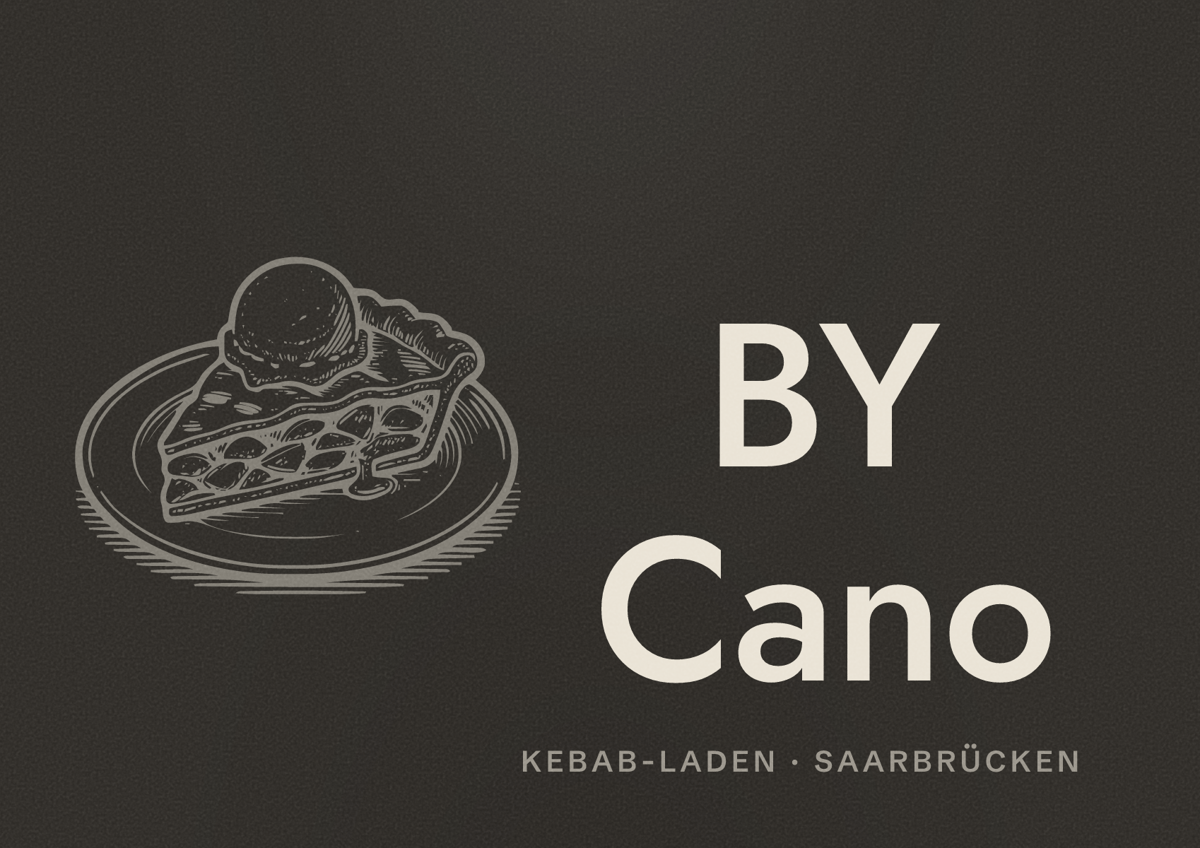 Illustriertes Poster von BY Cano, Kebab-Laden in Saarbrücken