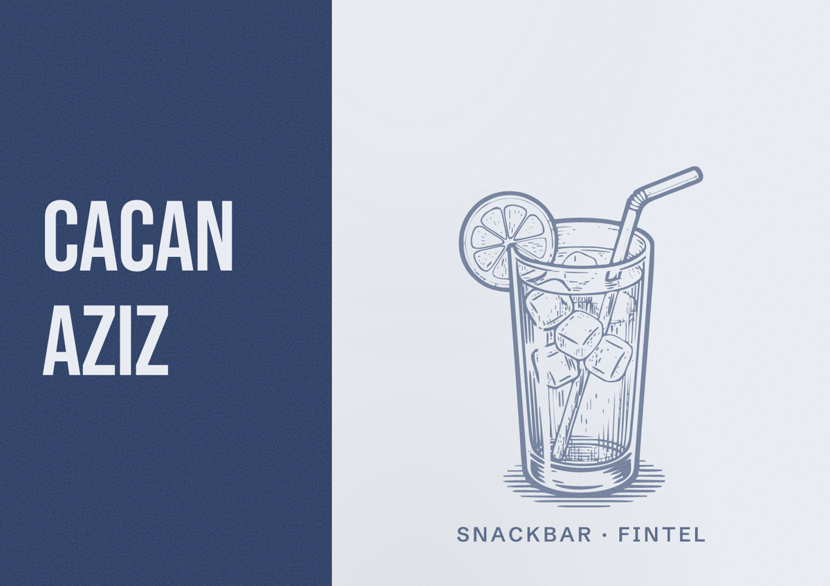 Illustriertes Poster von Cacan Aziz, Snackbar in Fintel