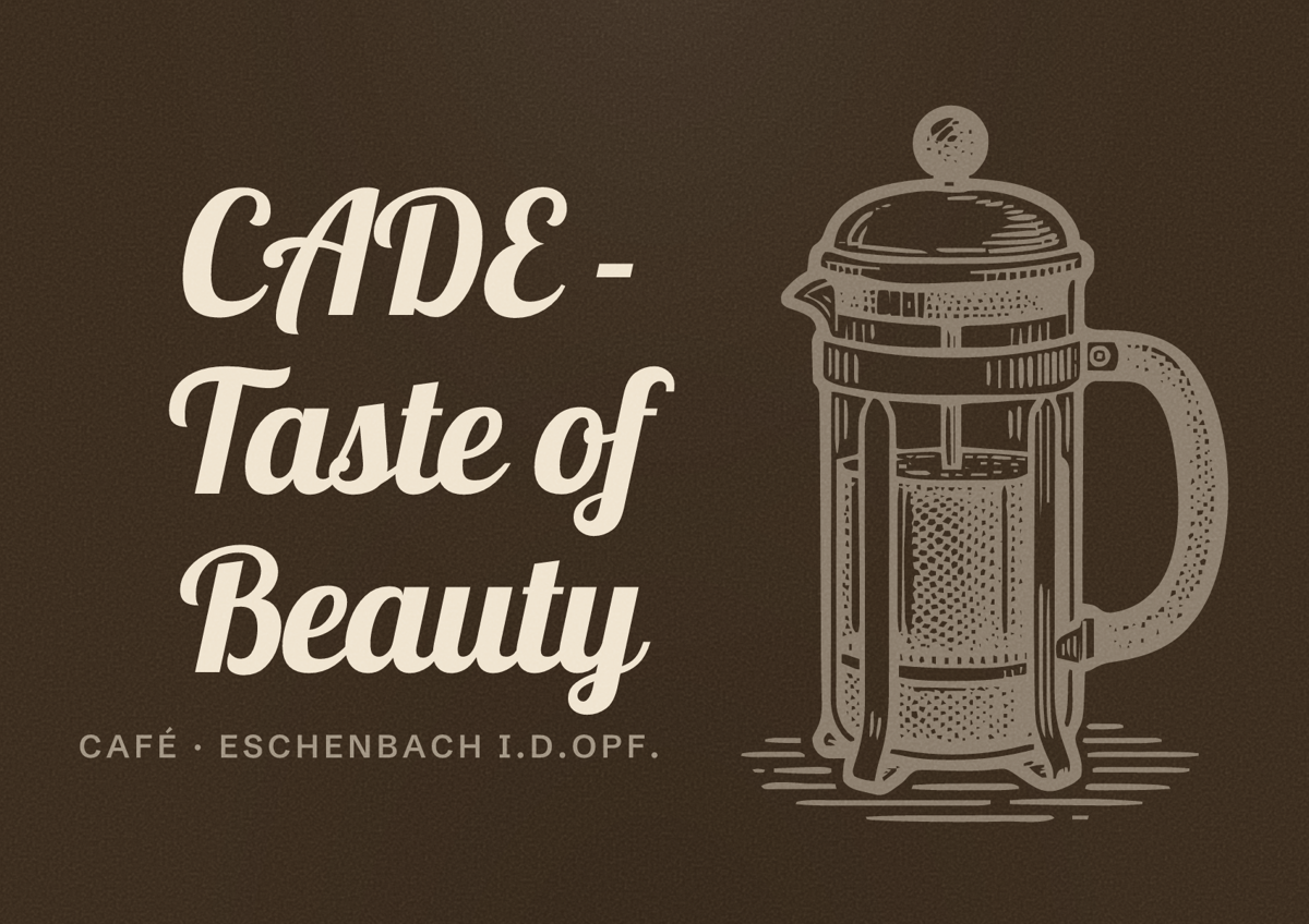 Illustriertes Poster von CADE - Taste of Beauty, Café in Eschenbach i.d.OPf.