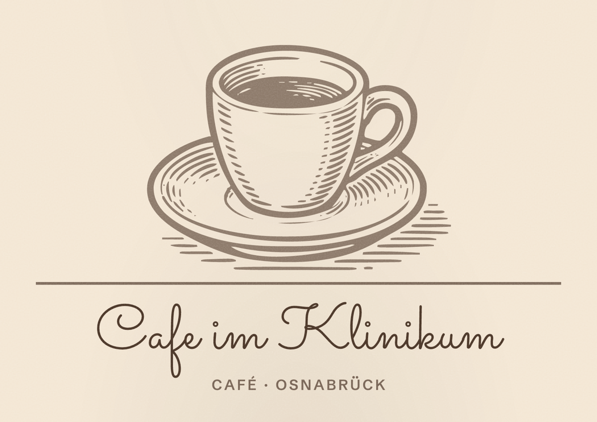 Illustriertes Poster von Cafe im Klinikum, Café in Osnabrück