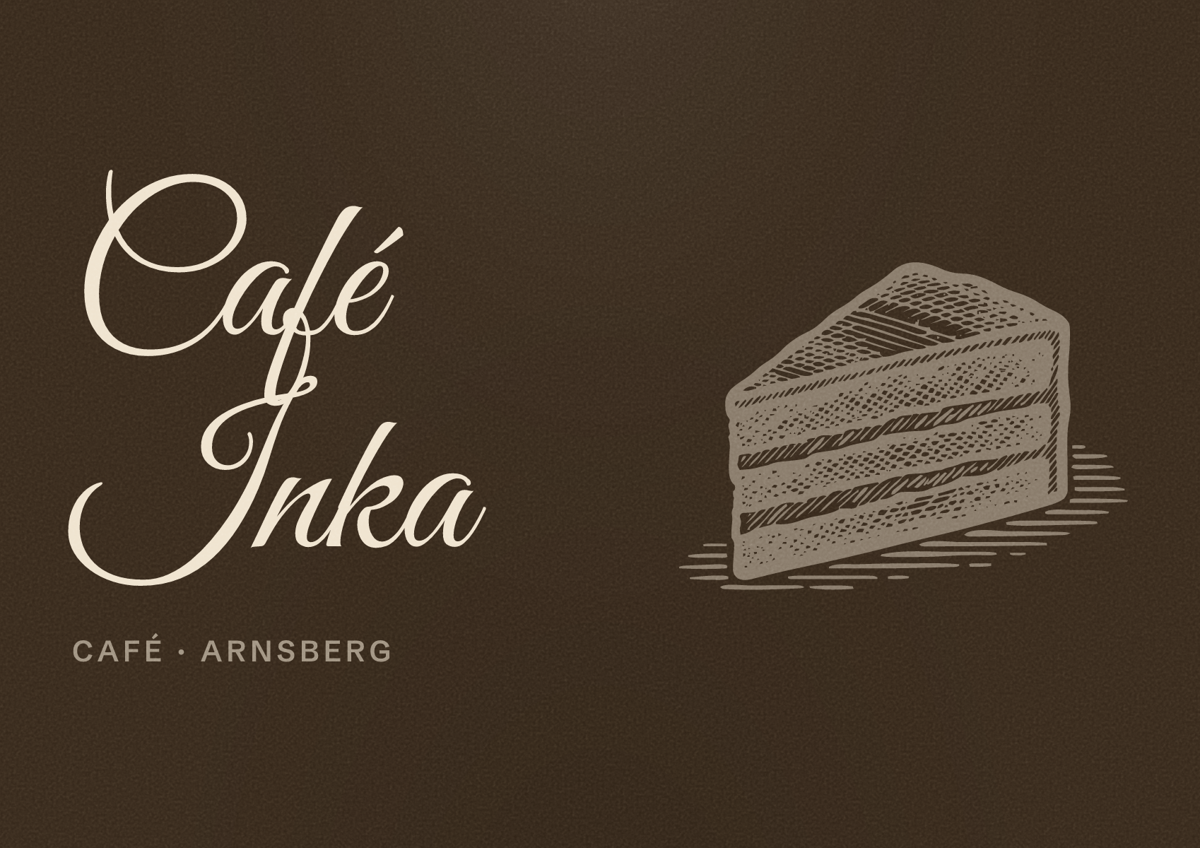 Illustriertes Poster von Café Inka, Café in Arnsberg