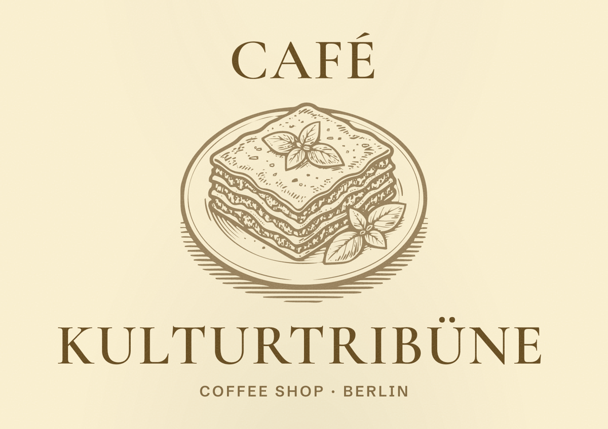 Illustriertes Poster von Café KulturTribüne, Coffee Shop in Berlin