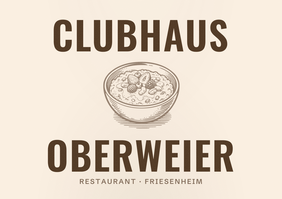 Illustriertes Poster von Clubhaus Oberweier, Restaurant in Friesenheim