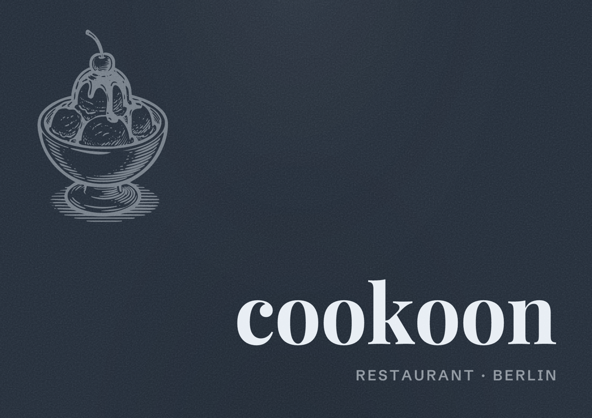 Illustriertes Poster von cookoon, Restaurant in Berlin