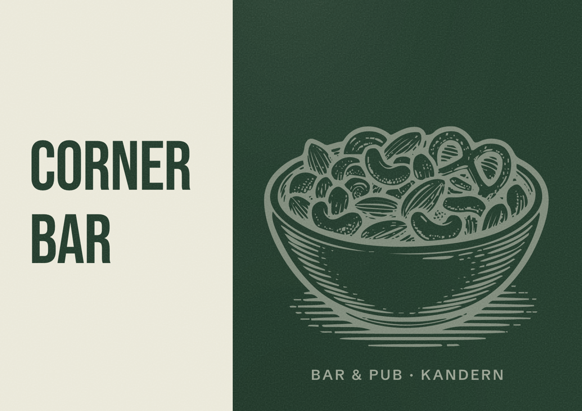 Illustriertes Poster von Corner Bar, Bar & Pub in Kandern
