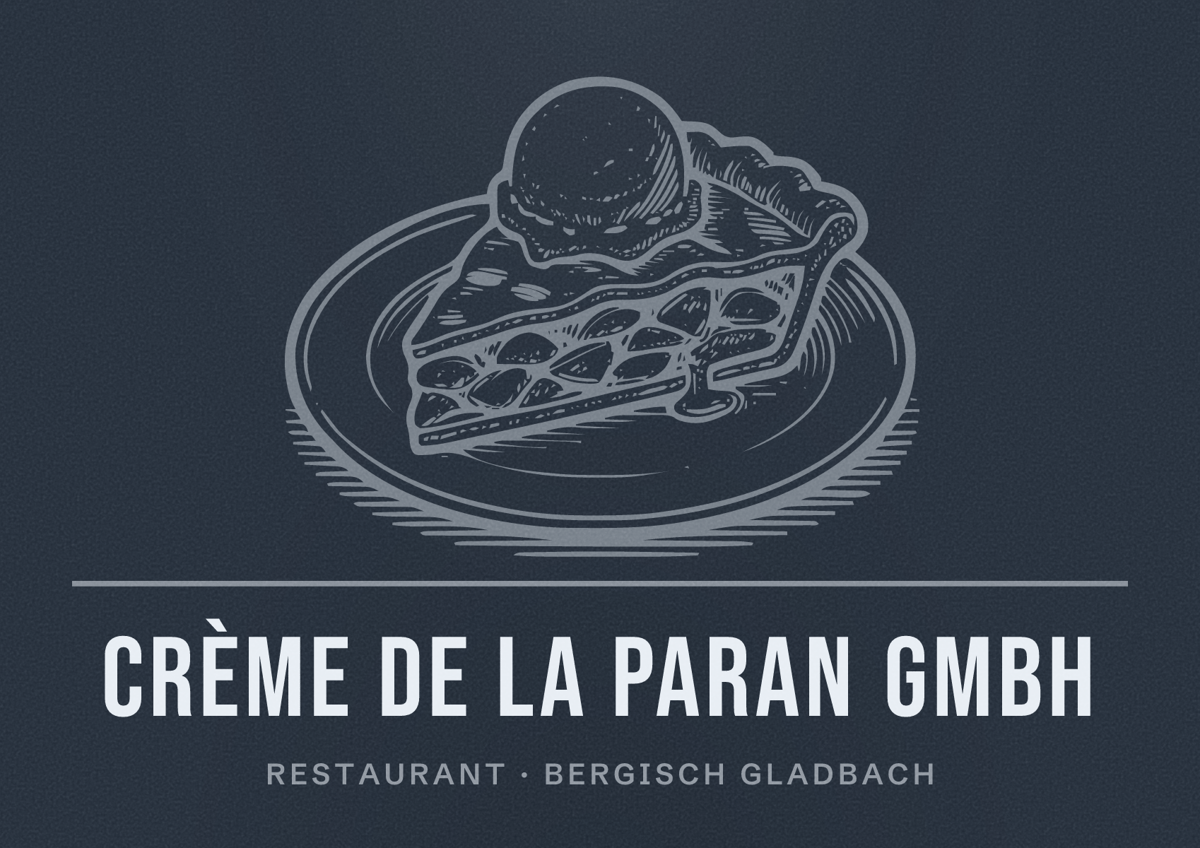 Illustriertes Poster von Crème de la Paran GmbH, Restaurant in Bergisch Gladbach