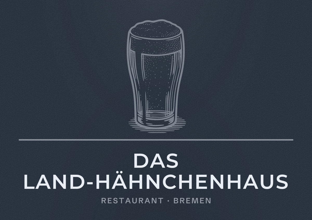 Illustriertes Poster von Das Land-Hähnchenhaus, Restaurant in Bremen