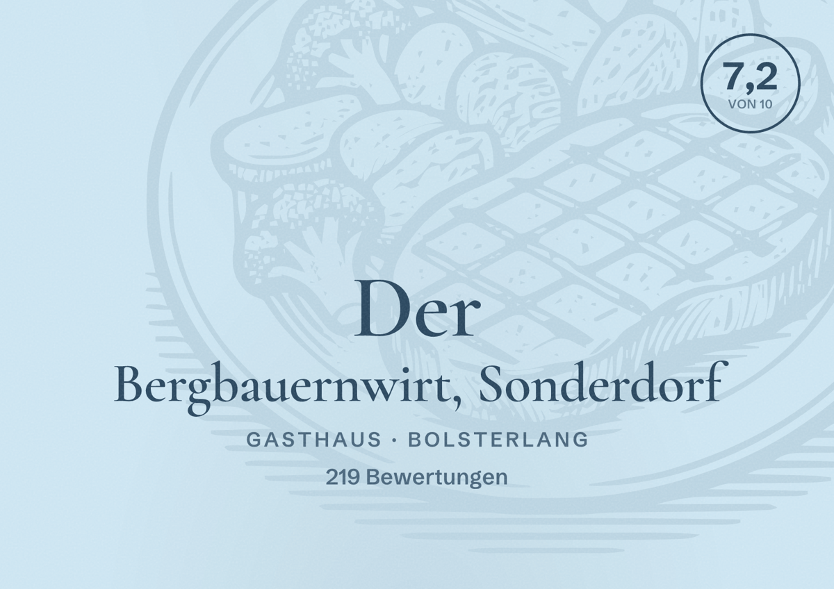 Illustriertes Poster von Der Bergbauernwirt, Sonderdorf, Gasthaus in Bolsterlang: Bewertung 7,2 von 10 aus 219 Bewertungen